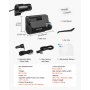 VEVOR Cámara de Salpicadero para Coche Dashcam Frontal y Trasera 4K+1080P, Control por Aplicación WiFi, con GPS Integrado, Sensor G, Ángulo de Visión Frontal 123° y Trasero 125°, Grabación en Bucle