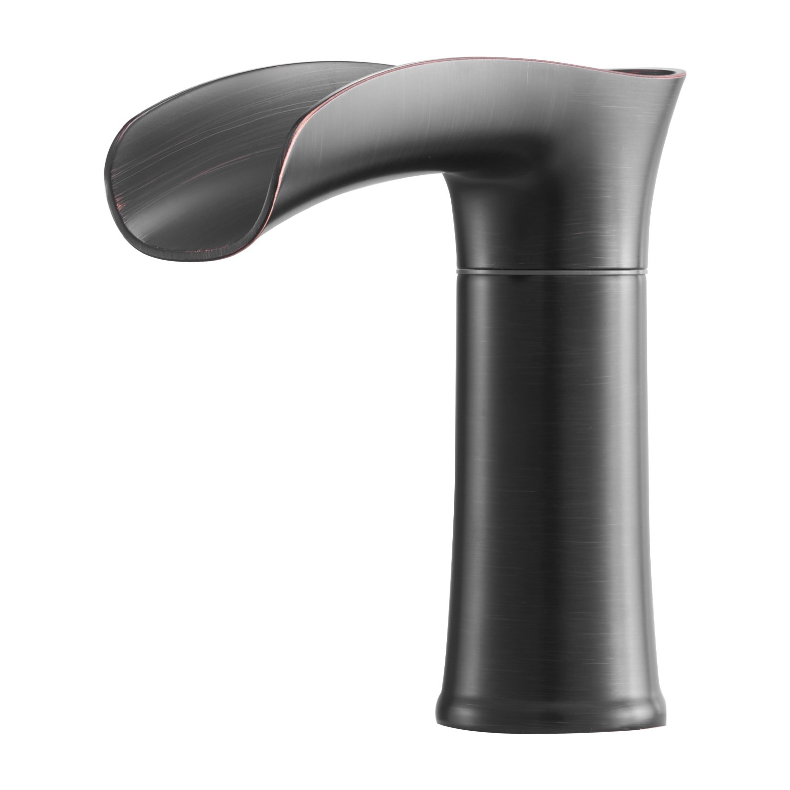 VEVOR Grifo de Bañera Romano con Pico de Cascada, con 3 Orificios y 2 Manijas, de Aleación de Zinc, con Caño Corto para Montaje en Cubierta, a Lavar Mascotas, Bronce Aceitado, 160 x 57 x 225 mm