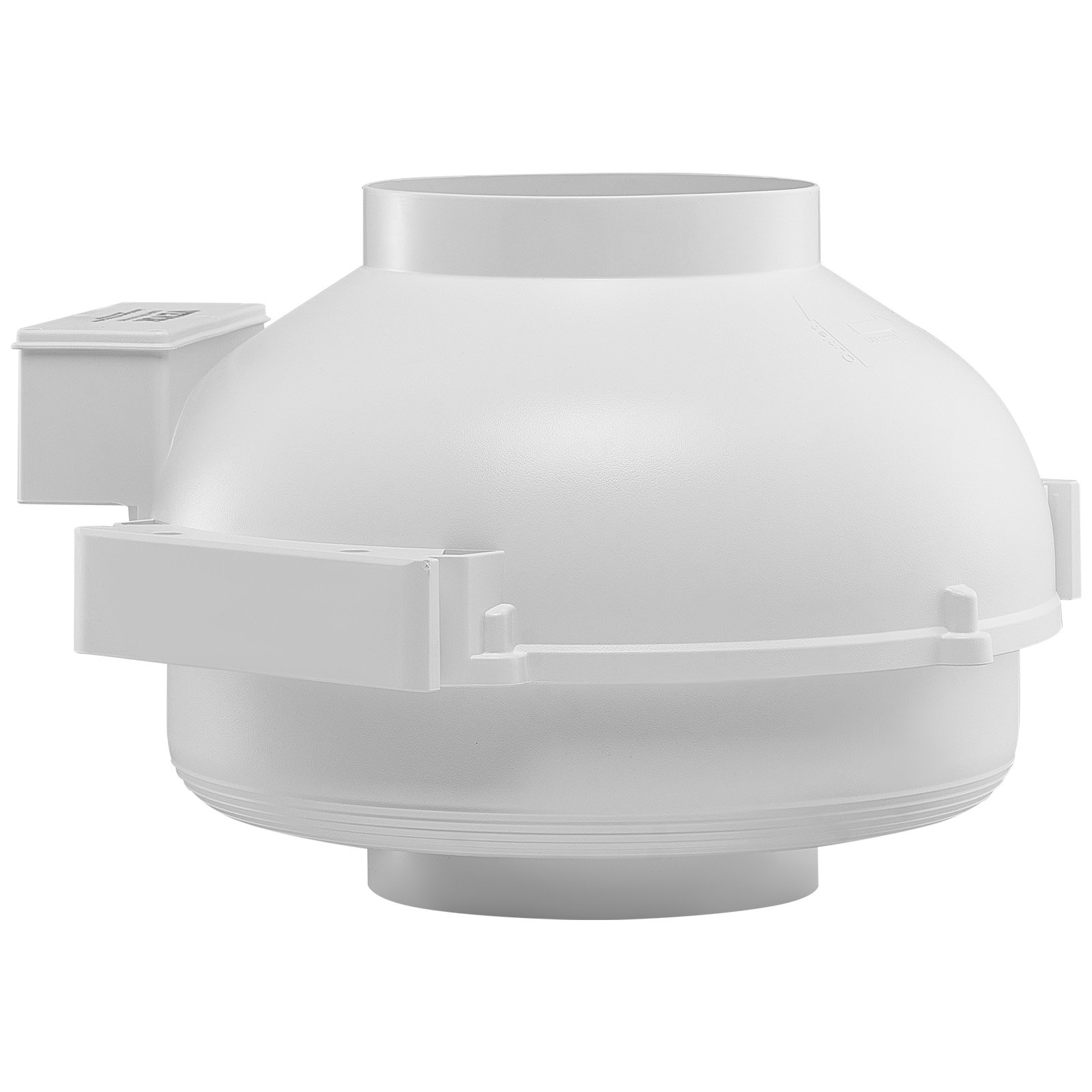 VEVOR Sistema de Ventilación para Mitigación Radón Silencioso, Kit de Mitigación de Radón 380 CFM con 2 Acopladores, Ventilador de Extracción para Ventilación Interior y Exterior, 355 x 335 x 235 mm