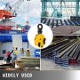 Abrazadera de elevación de placas VEVOR utilizada para elevar materiales en la construcción y la industria.