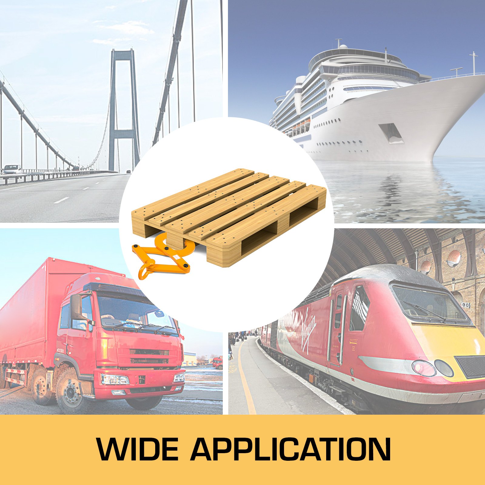 VEVOR Extractor de Palé de 3 Toneladas / 6614 lb de Capacidad de 6 "de Apertura x 1/2" Altura de Mordaza