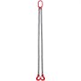 VEVOR chain sling, 5/16 inch x 5 foot lifting chains with hooks, G80 engine chain hoists, 6600 lbs/3 ton lifting capacity lifting sling chains for engine hoists, engine lifting chain with 2 leg grab hooks