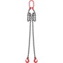 VEVOR chain sling, 5/16 inch x 5 foot lifting chains with hooks, G80 engine chain hoists, 6600 lbs/3 ton lifting capacity lifting sling chains for engine hoists, engine lifting chain with 2 leg grab hooks