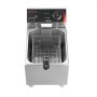 VEVOR Commercial Electric Deep Fryer, 7.5 L Oil Capacity, 2500W Stainless Steel Countertop Fryer with Basket and Lid, Overheat Protection, Temp Control, Adjustable Feet for Commercial Restaurant Use