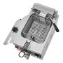 VEVOR Freidora Comercial 3000 W, Freidoras Eléctricas Baño de Aceite con Cesta, Acero Inoxidable Espesado, 8,5 L, Control de Tiempo y Temperatura, para Cocina, Restaurante, Plata, 535 x 295 x 330 mm