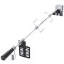 VEVOR Kit de Asador Eléctrico Carga de 12 kg Asador con Motor de 9 W Velocidad de 4 rpm Kit de Asador Automático al Aire Libre de Acero Inoxidable Rotación Automática Kit Asador para Pollo Pato Pavo