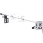 VEVOR Kit de Asador Eléctrico Carga de 12 kg Asador con Motor de 9 W Velocidad de 4 rpm Kit de Asador Automático al Aire Libre de Acero Inoxidable Rotación Automática Kit Asador para Pollo Pato Pavo