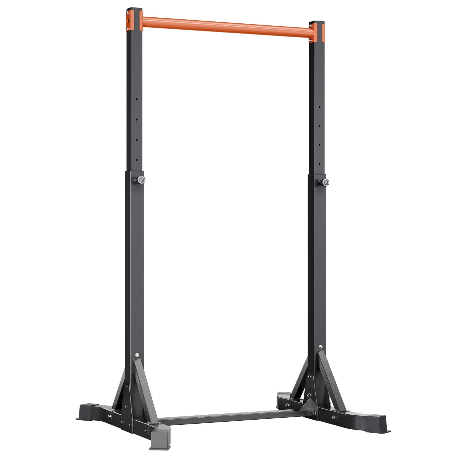 VEVOR Estación Portátil de Dominadas y Fondos, Carga de 150 kg, Autoportante, con Estructura en H y Tubo de Acero, Altura Ajustable en 8 Posiciones, para Entrenamiento de Brazos, Espalda y Pecho