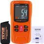 VEVOR Medidor EMF 3 en 1, 5 Hz-6 GHz, Detector de Radiación de Campo Electromagnético Recargable de Mano Probador EMF Digital LCD para Inspecciones EF MF RF, Temperatura de Torre Celular 5G