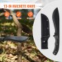 VEVOR Juego Combinado de Cuchillo de Caza y Hacha con Funda para Acampar