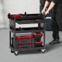 VEVOR Tool Trolley 830x350x826 mm, 160 kg Load Capacity, Workshop Trolley with Drawer, Storage Organizer for Mechanic's Tools, for Garage, Warehouse and Repair Shop, Black
