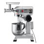 VEVOR Mezclador de Alimentos Comercial Acero Inoxidable 304 y Acero al Carbono Batidora de Pie Comercial 20Qt Batidora Eléctrica  para Mezclar Crema, Vegetal, Rellenos, Masa y Moler Carne 265lbs/h