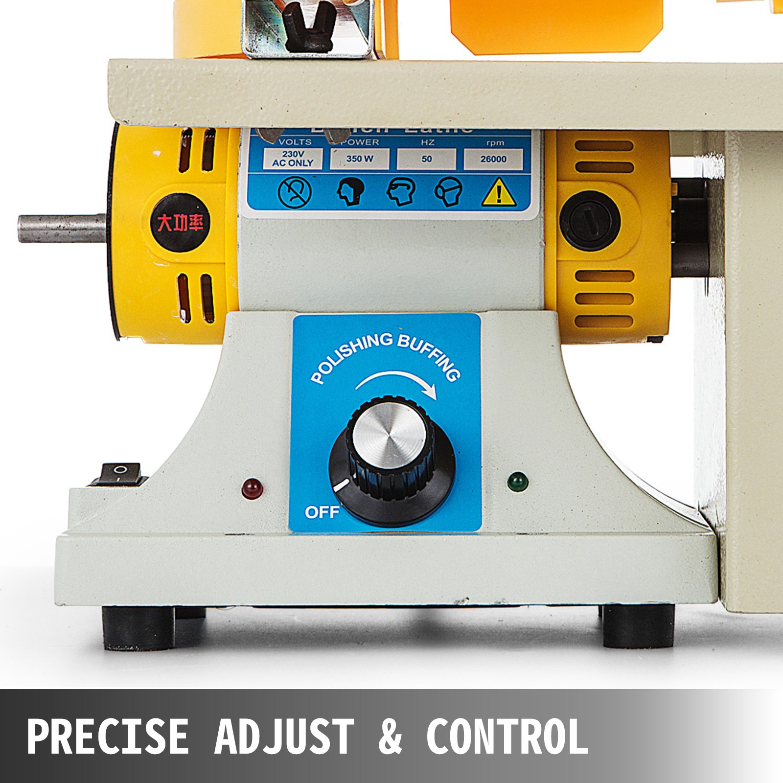 VEVOR Hoja de Sierra de Mesa de Precisión Bricolaje, Carpintería Corte Pulido Talla 220 V, Mesa de Banco Portátil 350 W, Máquina de Tallado de Pulido de Corte de Carpintería Velocidad 0-10,000 rpm