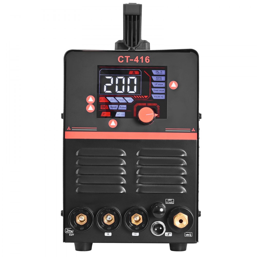 VEVOR Máquina de Soldar Combinada 3 en 1, Corte/TIG/MMA, Cortadora de Plasma de 50 A y Soldadora de Electrodo TIG de 200 A, Pantalla Digital LED con Función 2T/4T/PA/PT para Bricolaje y Talleres