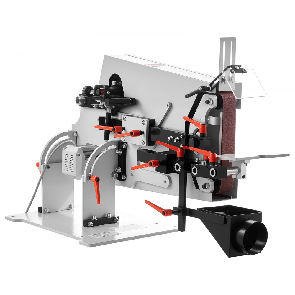 VEVOR Lijadora de Banda de 1500 W con VFD Velocidad Variable 600 a 6000 RPM, 32 m/s Motor sin Escobillas, Amoladora de Lijado 1829 x 51 mm, 3 Modos, 3 Bandas para Metal Acero Taller Madera Cuchillos