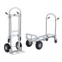 VEVOR 2-in-1 Folding Hand Truck, 318/454kg Load Capacity, Aluminum Alloy & Carbon Steel Platform Trolley for Indoor & Outdoor Loading & Transport Tasks