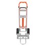 VEVOR Carretilla de Mano Plegable de Aleación de Aluminio, Carro Plegable con Ruedas Carga Máxima de 453,6 kg, Convertible con Asa y Ruedas Antideslizantes, para Mudanzas de Casa, Oficina, Almacén