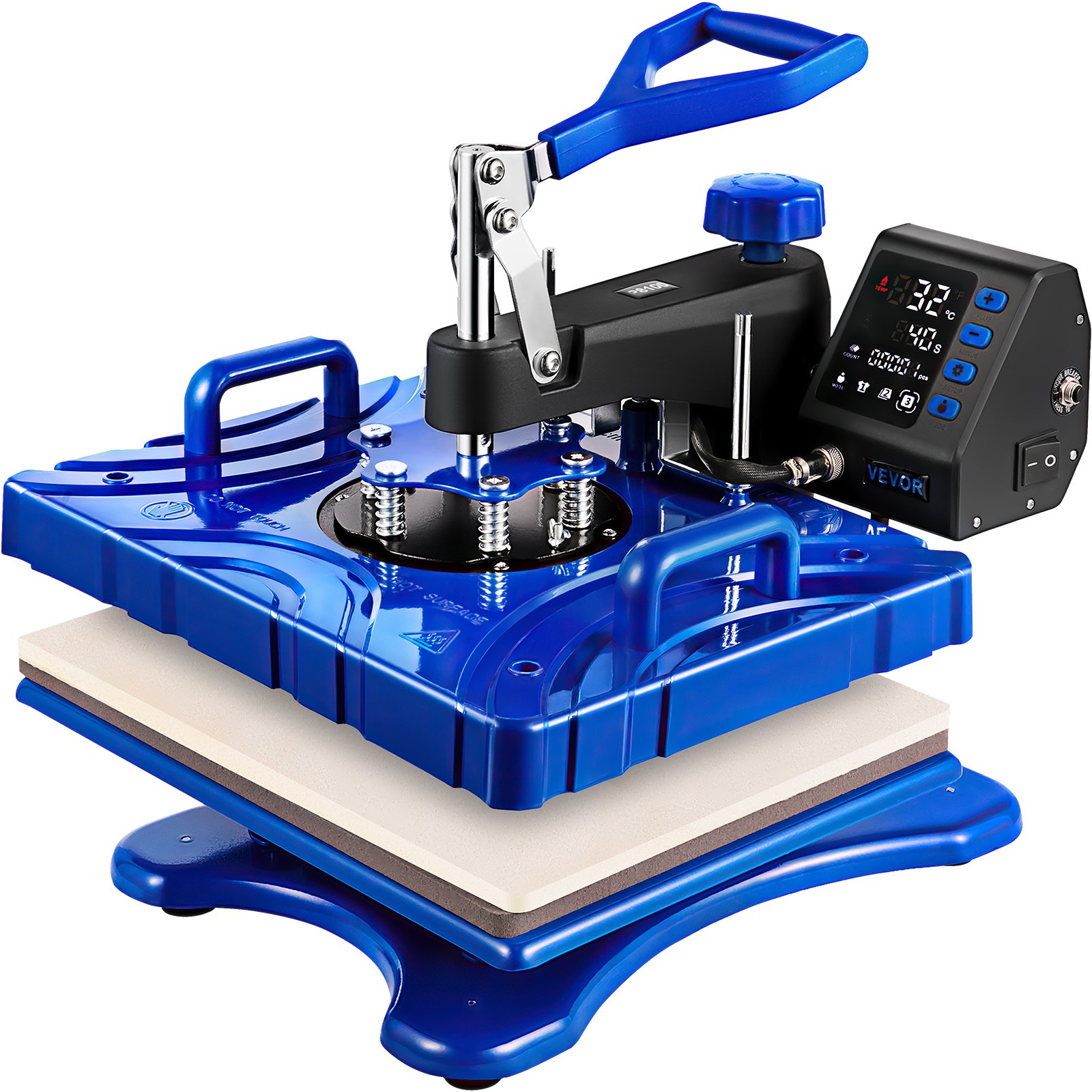 VEVOR Prensa Térmica para Sublimación 6 en 1 de 38 x 29 cm, Planchas de Calor para Sublimación Temperatura de 200 ℃ con Calentamiento de Doble Tubo, Impresora de Calor para Sublimación 1,000 W