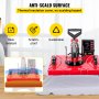 VEVOR La Prensa del Calor, Máquina de Sublimación 5 en 1, 1.000 W, Color Rojo