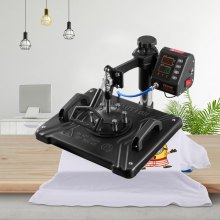 VEVOR 10 en 1 Máquina de Prensa de Calor Multifuncional 30 x 38 cm Prensa de Transferencia Giratoria 360° Máquina de Sublimación Prensa de Calor