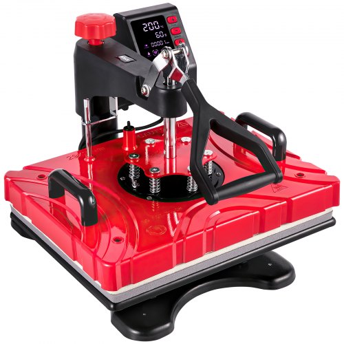 VEVOR Prensa de Calor Multifuncional Roja 10 en 1 Máquina de Sublimación 1000W 29 x 38cm Prensa de Calor Profesional para Sublimación de Calor