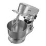 VEVOR Stand Mixer, 5.7 L Electric Kitchen Mixer, 1500W Dough-Mixer, 6+P Speeds Tilt-head Food-Mixer with 1.5 L Blender Cup, Stainless Steel Bowl, Dough Hook, Whisk, Beater, for Baking, Mixing, Silver
