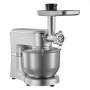 VEVOR Procesador de Alimentos Eléctrico Multifuncional, 1500 W, Bol de Acero Inoxidable 6 L y Bol para Mezclar 1,5 L, con 6 Velocidades + P, Gancho para Amasar, Batidor de Varillas y El Plano