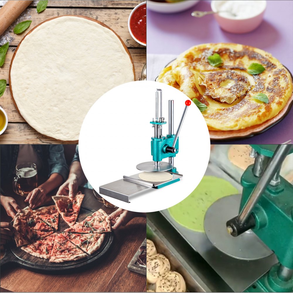 Vevor Máquina De Masa Prensa De Masa De Pizza Diámetro De Placa De Presión 22 cm