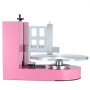 VEVOR Máquina para Decorar Pasteles, para Untar y Cubrir Crema para Pasteles, Bajo Ruido, Plato Giratorio con Raspador Ajustable, Velocidad de Rotación de 25-320 RPM, Rosa, 700 x 500 x 550 mm