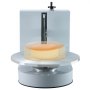 VEVOR Máquina para Decorar Pasteles, Máquina para Untar y Cubrir Crema para Pasteles, Bajo Ruido, Plato Giratorio con Raspador Ajustable, Velocidad de Rotación 25-320 RPM, Blanco, 700 x 500 x 550 mm