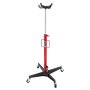 VEVOR Hydraulic Transmission Jack, 1100 lbs / 0.5 Ton Lifting Capacity Telescoping Transmission Jack with Foot Pedal, 360° Swivel Wheel, 112-187 cm High Lifting Height, Lift Hoist for Garage/Shop
