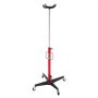 VEVOR Hydraulic Transmission Jack, 1100 lbs / 0.5 Ton Lifting Capacity Telescoping Transmission Jack with Foot Pedal, 360° Swivel Wheel, 112-187 cm High Lifting Height, Lift Hoist for Garage/Shop