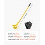 VEVOR Barra de Palanca de Acero al Carbono, Extractor de Palés de 114,3 cm, Capacidad de Carga de 907,18 kg, Herramienta de Desmontaje de Madera con Guantes para Desmontar Tablas de Extracción