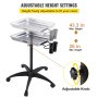 Soporte para mayonesa VEVOR con altura ajustable de 26 a 43,3 pulgadas y cómoda perilla ajustable.