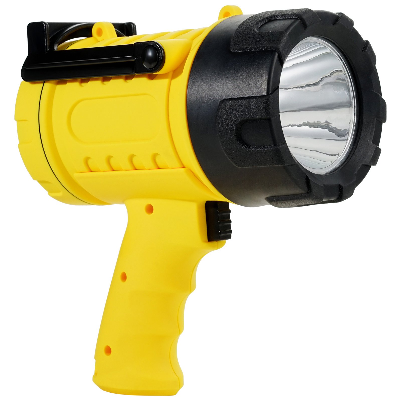 VEVOR Linterna Recargable con Foco 1000 000 Lúmenes, Foco LED Portátil Resistente al Agua IP67 Reflector Portátil Superbrillante con 4 Modos, Lente Desmontable, Puerto USB para Caza, Navegación