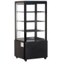 VEVOR Refrigerated Display Case, 85L, 3-Tier Commercial Refrigerated Display Cabinet with LED Lighting, Turbo Cooling, and Frost-Free Air Cooling for Cafes