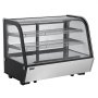 VEVOR Refrigerated Display Case, 146 L, 2-Tier Commercial Refrigerated Display Cabinet with LED Lighting, TURBO Cooling, and Frost-Free Air Cooling for Cafes