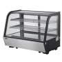 VEVOR Refrigerated Display Case, 146 L, 2-Tier Commercial Refrigerated Display Cabinet with LED Lighting, TURBO Cooling, and Frost-Free Air Cooling for Cafes