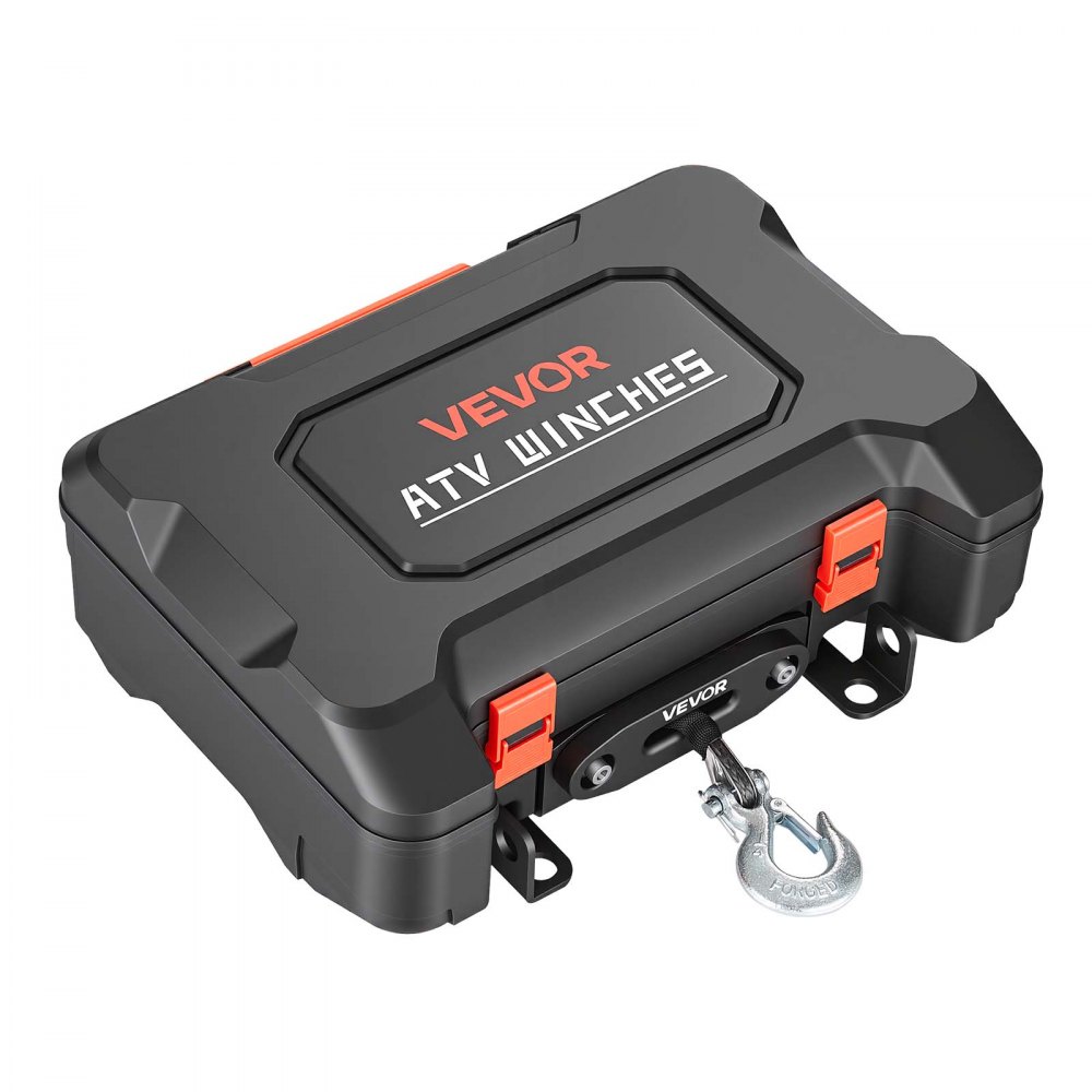 VEVOR Cabrestante Portátil 12 V CC 1587 kg con Cuerda Sintética 10 m, Cabrestante Eléctrico con Doble Control Remoto Inalámbrico, Cable para UTV ATV Remolque Todoterreno y Recuperación de Vehículos