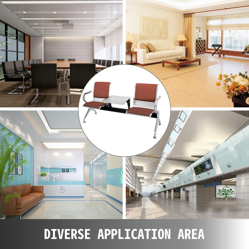 2 Asientos Silla De Sala Sala De Espera Banco De Recepción De Negocios Pu