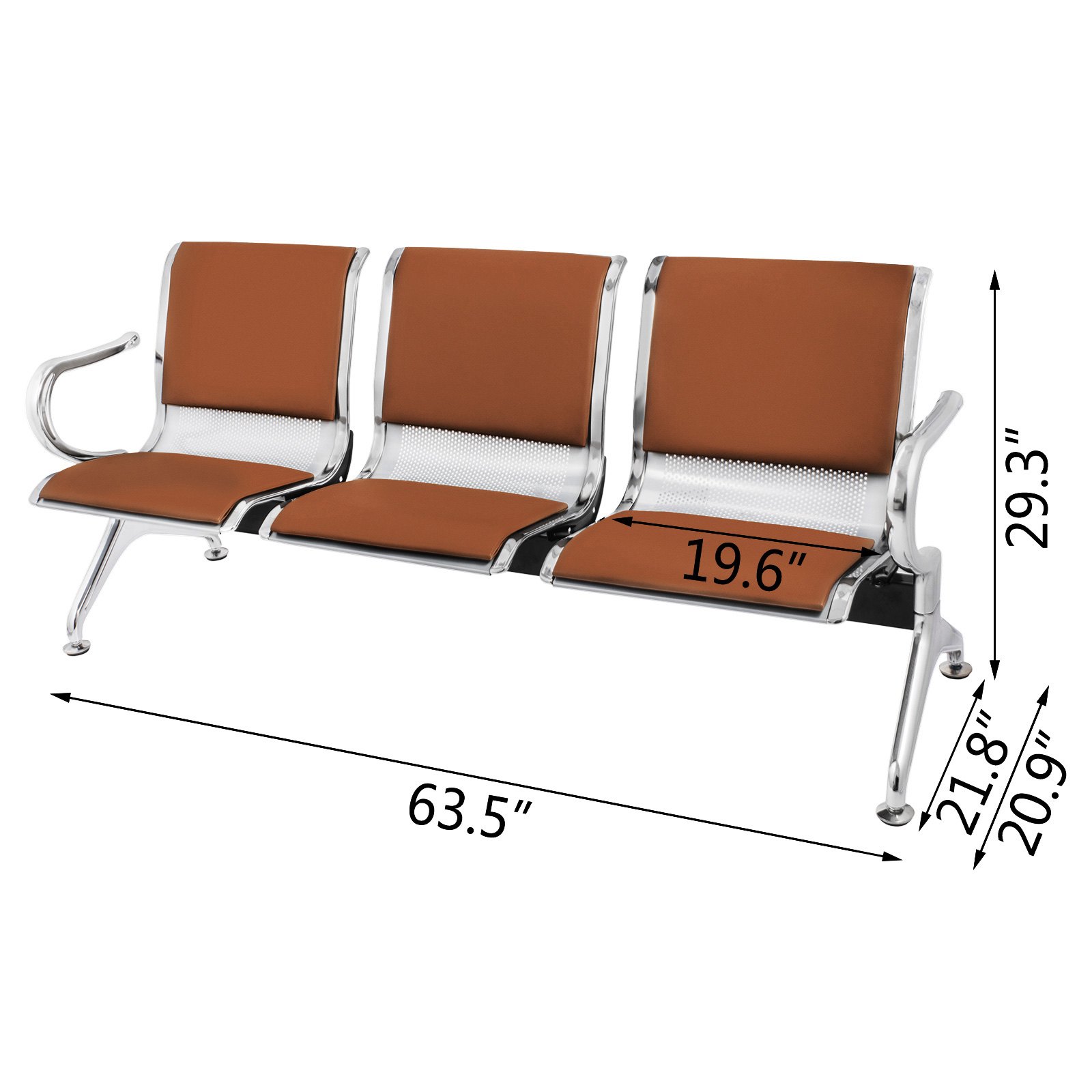 3 Asientos Silla Oficina Sillon Despacho Cocina Comedor Terraza Salon Hospital