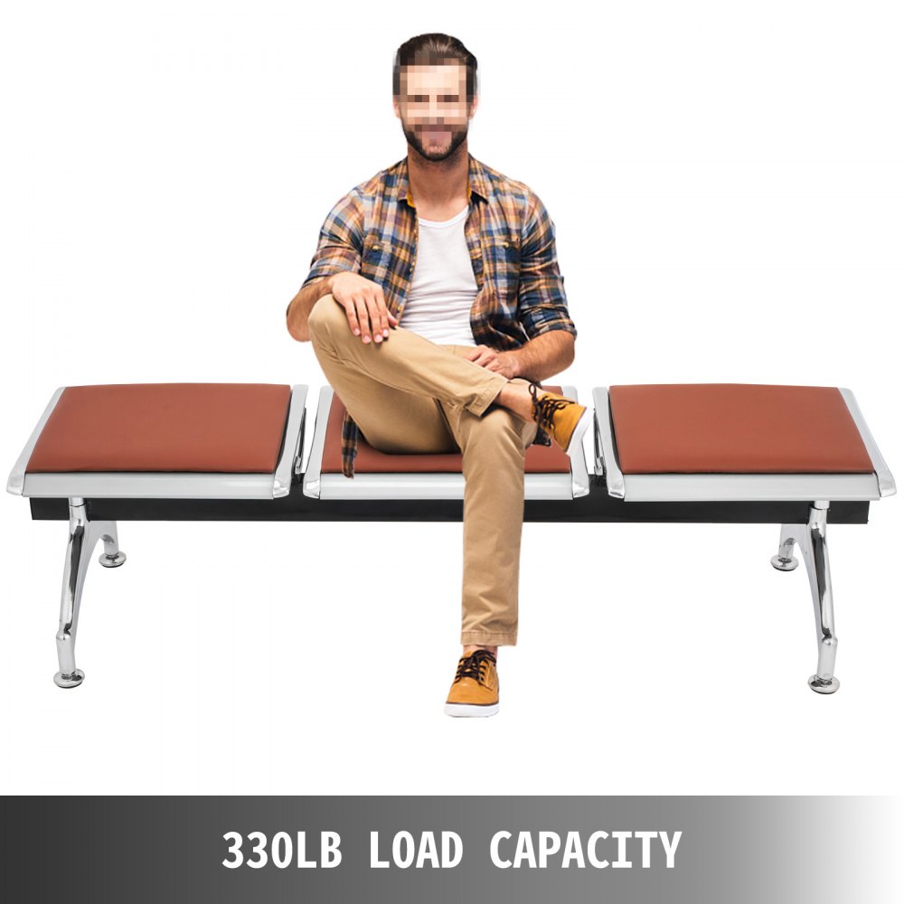 Tres 3 Asientos Silla Oficina Sillon Despacho Sala Espera Cocina Comedor Banco