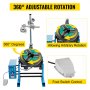 VEVOR Mesa Giratoria de Soldadura, 80 W 30 kg / 15 kg Mandril de Posicionador de Soldadura, 1-15 r/min Ángulo de Inclinación 0-90° Placa Giratoria de Soldadura para Sujeción de Piezas de Trabajo