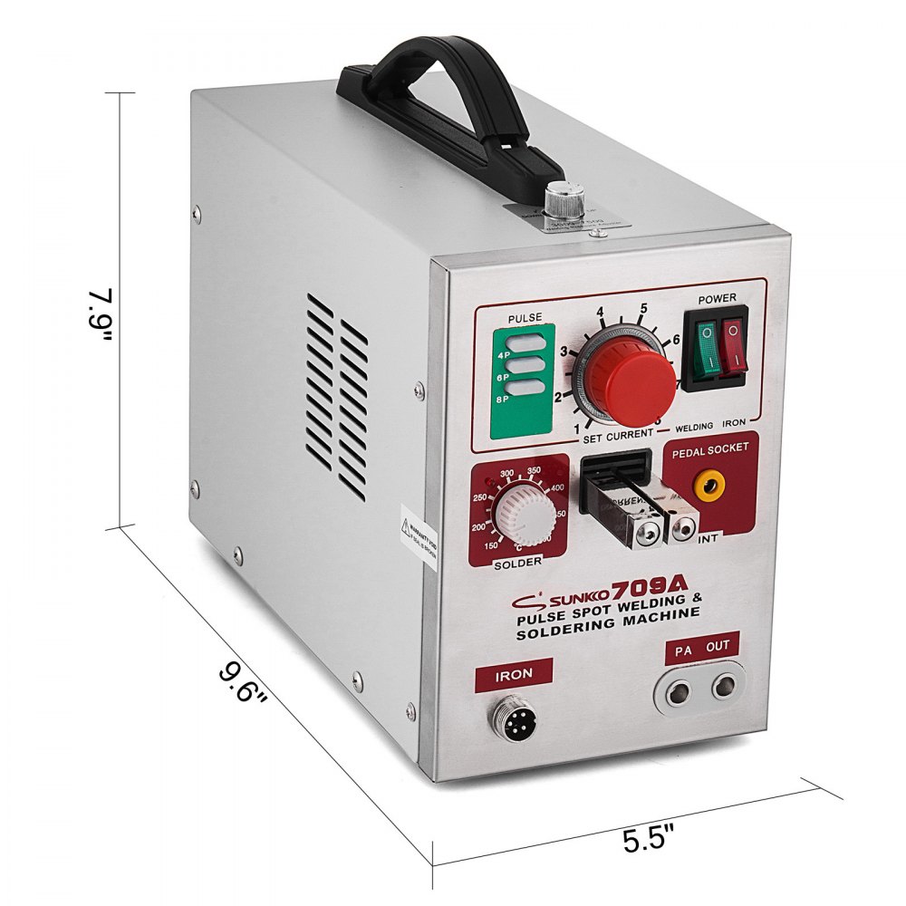 Sunkko 709a Maquina De Soldadura De Puntos Por Pulsos Soldador De Baterias 3.2kw