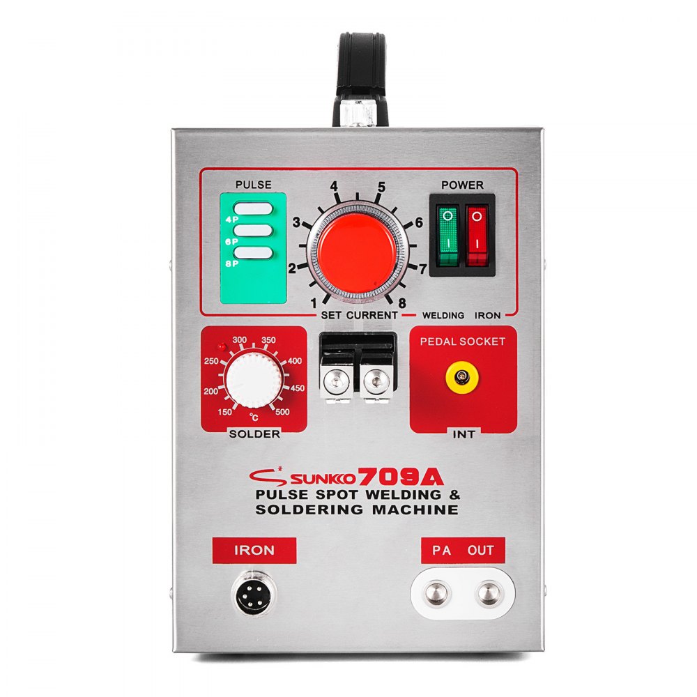 Sunkko 709a Maquina De Soldadura De Puntos Por Pulsos Soldador De Baterias 3.2kw