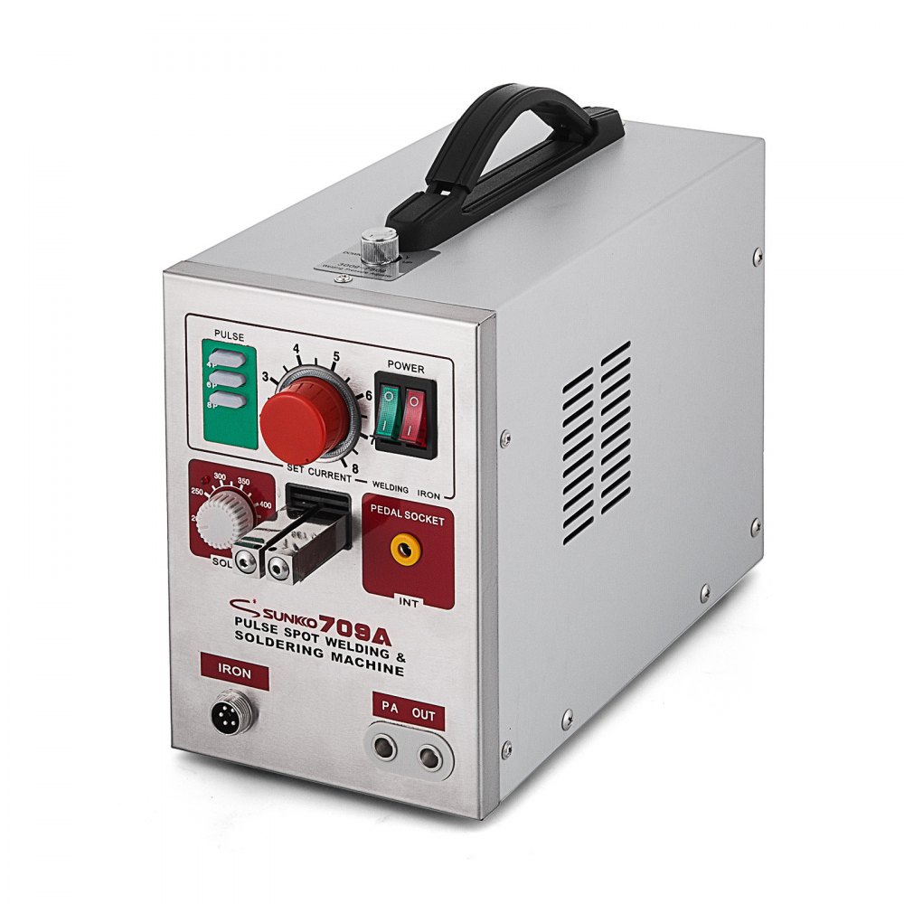 Sunkko 709a Maquina De Soldadura De Puntos Por Pulsos Soldador De Baterias 3.2kw
