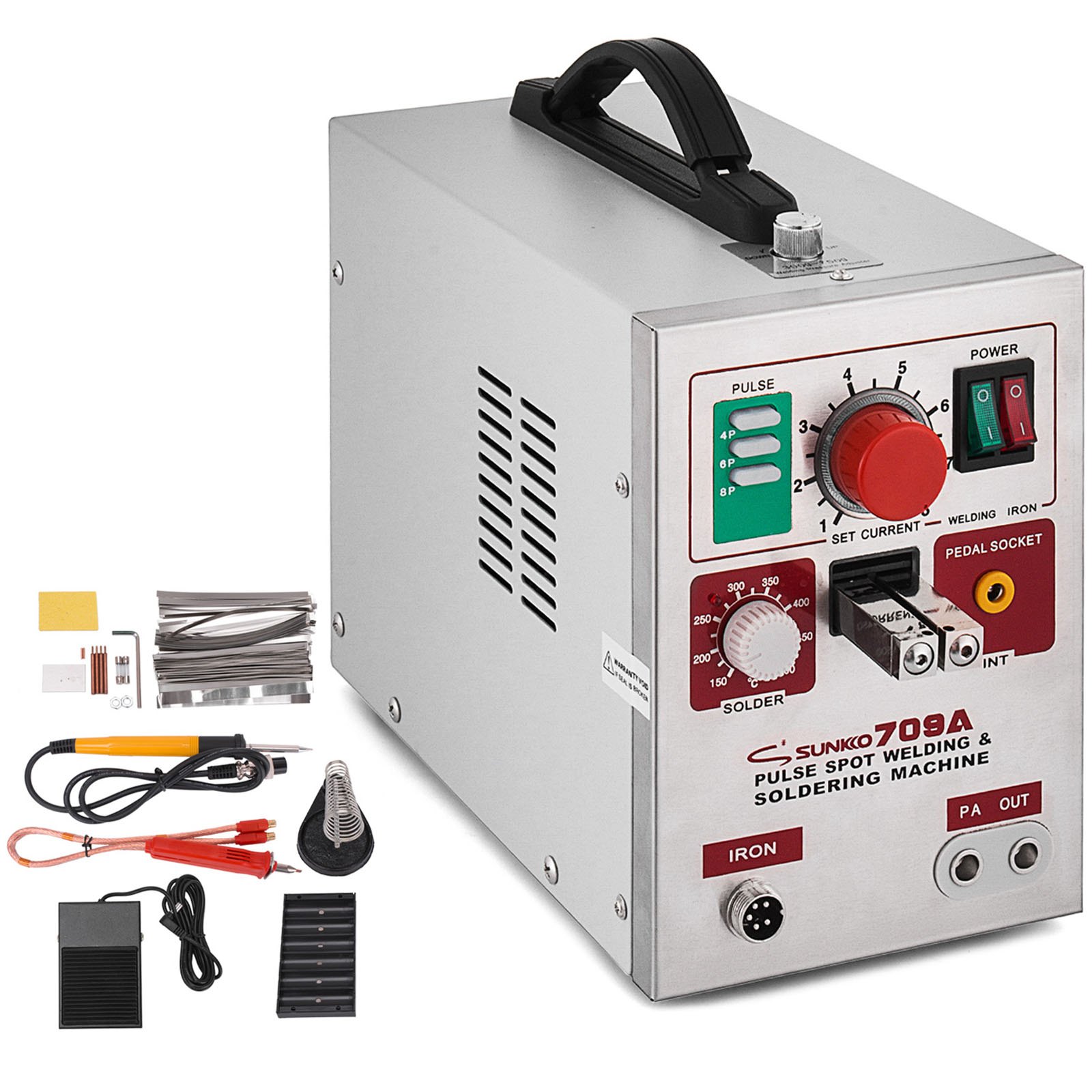 Sunkko 709a Maquina De Soldadura De Puntos Por Pulsos Soldador De Baterias 3.2kw