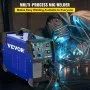 VEVOR Soldadora Inversora, Multifunción Combo 3 en 1 Soldadora MIG, TIG y STICK / MMA, 1 Fase 220 V ± 10% 30 - 120A IP21S Máquina de Soldadura TIG Inverter con Panel de Monitor LCD para Soldar Acero
