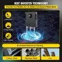 VEVOR Soldadora Inversora, Multifunción Combo 3 en 1 Soldadora MIG, TIG y STICK / MMA, 1 Fase 220 V ± 10% 30 - 120A IP21S Máquina de Soldadura TIG Inverter con Panel de Monitor LCD para Soldar Acero
