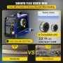 VEVOR Soldadora Inversora, Multifunción Combo 3 en 1 Soldadora MIG, TIG y STICK / MMA, 1 Fase 220 V ± 10% 30 - 120A IP21S Máquina de Soldadura TIG Inverter con Panel de Monitor LCD para Soldar Acero